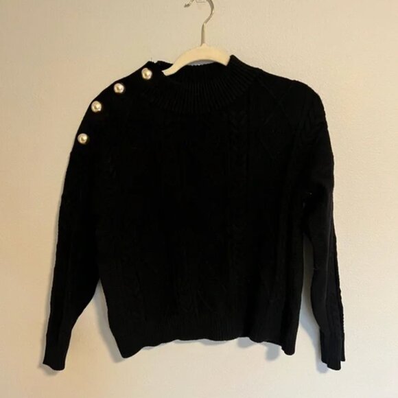 MANGO Buttoned Knit Braided Sweater XS - Picture 4 of 5